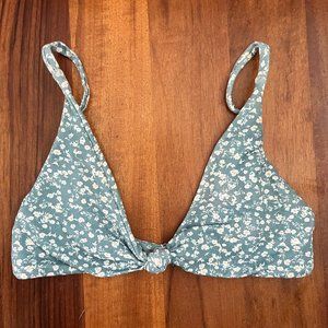 Blue Floral Bikini Top!!